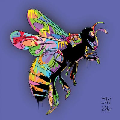 Square - Multi Panel Prints: Bee 2026 by TECHNODROME1