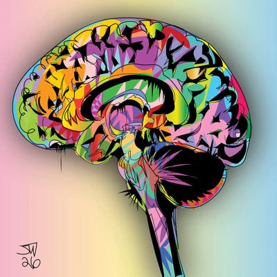 Orchid Pink - Multi Panel Prints: Brain Stem 2026 by TECHNODROME1