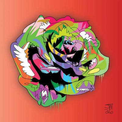 Square - Multi Panel Prints: Rose 2026 by TECHNODROME1