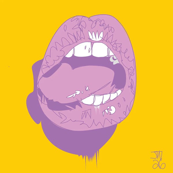 Celery: Tonge Lips And Teeth by TECHNODROME1