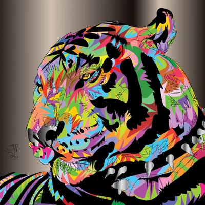 Square - Multi Panel Prints: White Tiger 2026 by TECHNODROME1