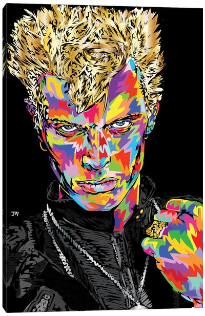 Billy Idol Canvas Art Print - 70s-80s Collection