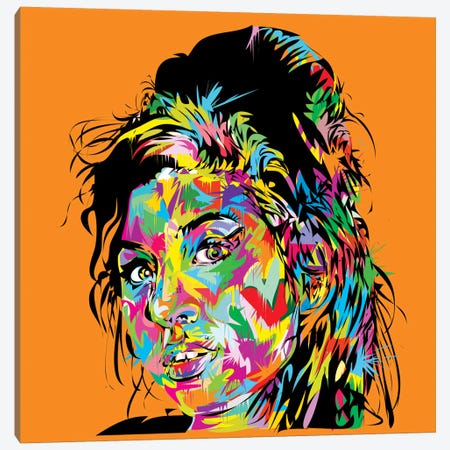 Amy Winehouse Canvas Print #TDR87} by TECHNODROME1 Canvas Print