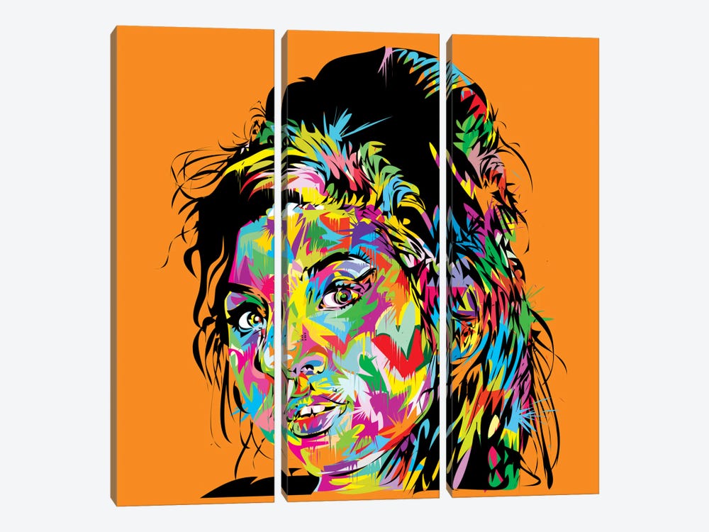 Amy Winehouse by TECHNODROME1 3-piece Art Print