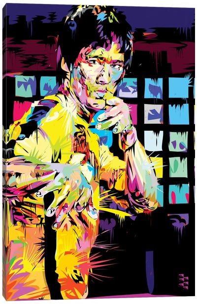 Bruce Lee I Canvas Art Print - Television & Movie Art