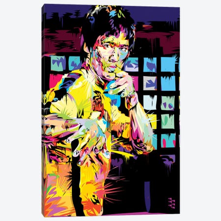 Bruce Lee I Canvas Print #TDR88} by TECHNODROME1 Canvas Art