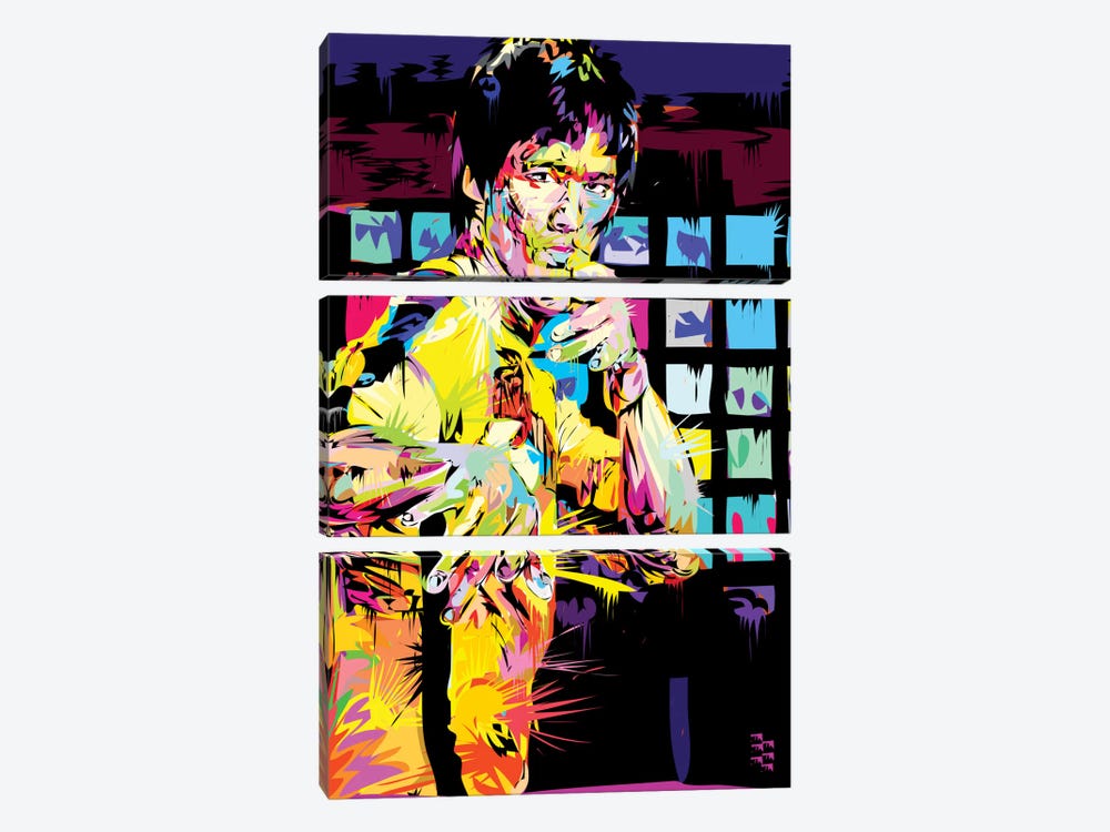 Bruce Lee I by TECHNODROME1 3-piece Canvas Artwork