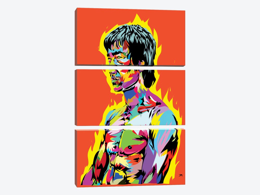 Bruce Lee II by TECHNODROME1 3-piece Art Print