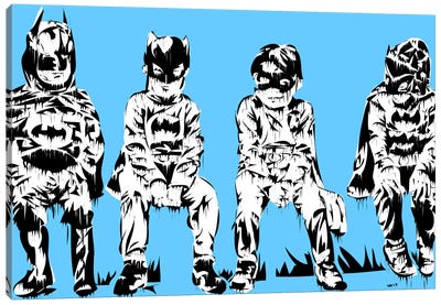 Baby Batmans Canvas Art Print - Batman vs. Superman