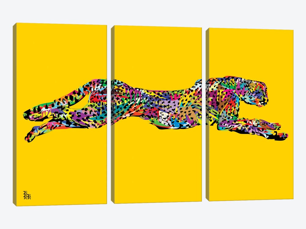 Cheetah by TECHNODROME1 3-piece Canvas Art Print