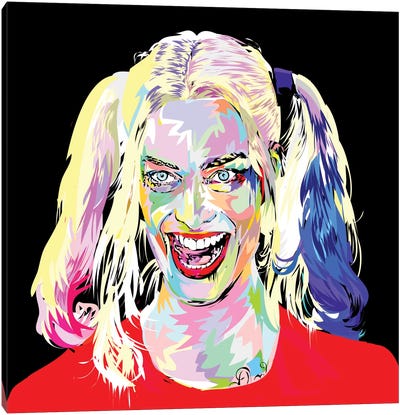 Harley Quinn Canvas Art Print - Margot Robbie
