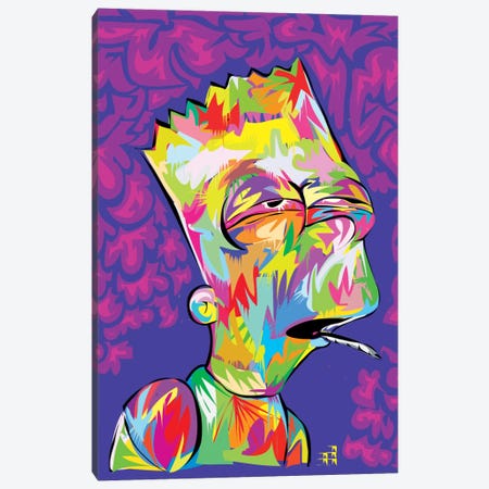 Bart's High Canvas Print #TDR9} by TECHNODROME1 Canvas Wall Art
