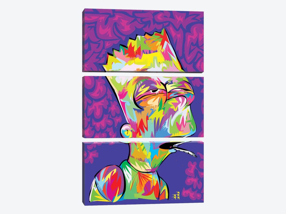 Bart's High by TECHNODROME1 3-piece Canvas Art Print