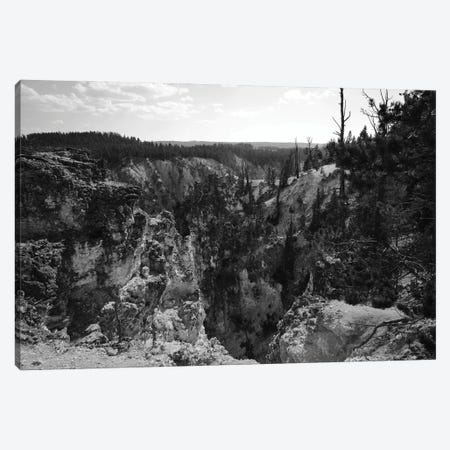 Rocky Yellowstone In Black And White Canvas Print #TEA31} by Teal Production Art Print