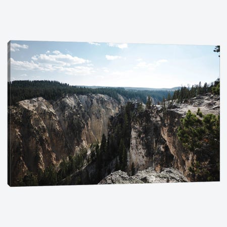 Yellowstone Cliff In Color Canvas Print #TEA33} by Teal Production Canvas Art Print