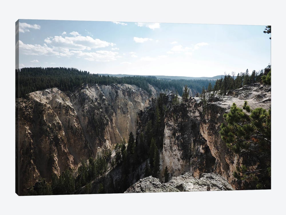 Yellowstone Cliff In Color by Teal Production 1-piece Canvas Print
