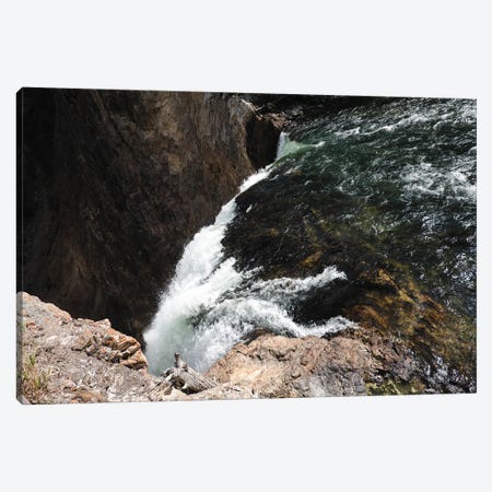 Yellowstone Waterfall Canvas Print #TEA36} by Teal Production Canvas Artwork