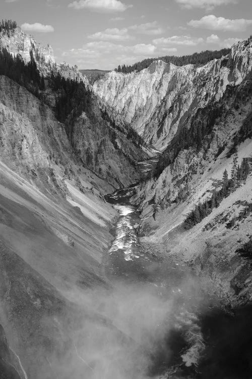 The Yellowstone In Black And White