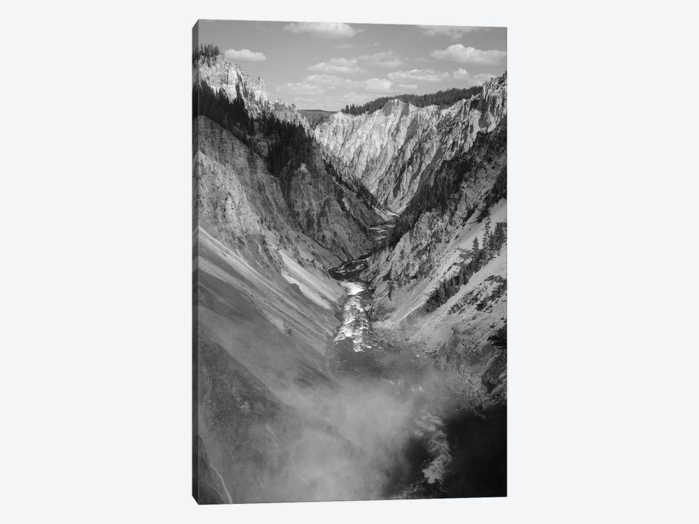 The Yellowstone In Black And White by Teal Production 1-piece Canvas Artwork