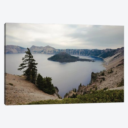 Serenity At Crater Lake In Color Canvas Print #TEA39} by Teal Production Canvas Art Print