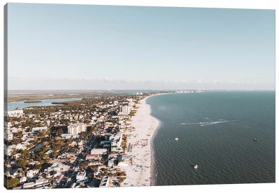 Aerial View Of Fort Myers Canvas Art Print - Teal Production