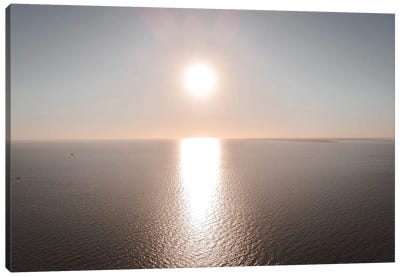 Sunset Over The Gulf Of Mexico Canvas Art Print - Teal Production