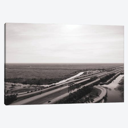 Florida Wetlands And Highway Canvas Print #TEA46} by Teal Production Art Print