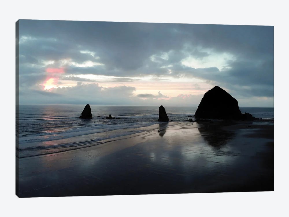 Sunset Over Cannon Beach by Teal Production 1-piece Canvas Art