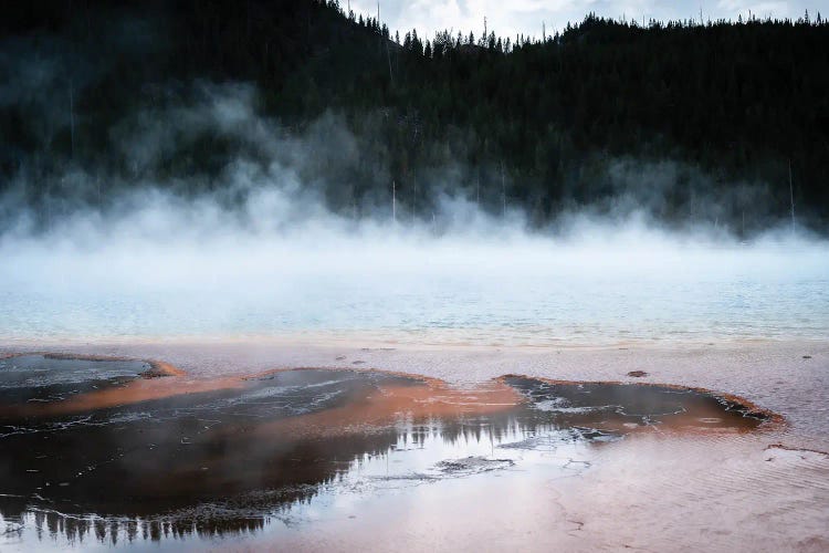 Steaming Yellowstone In Color