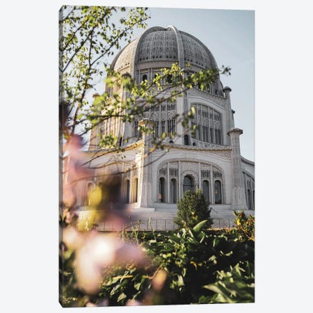 Baha'i Temple in the summer Canvas Print #TEA70} by Teal Production Art Print
