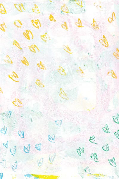 Mixed Media - Multi Panel Prints: Mini Hearts by Tess Deal