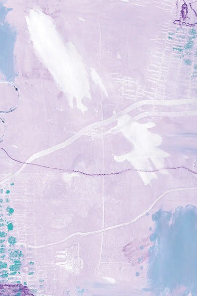 Mixed Media - Multi Panel Prints: Purple Play I by Tess Deal