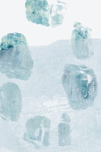 Mixed Media - Multi Panel Prints: Blue Stones I by Tess Deal