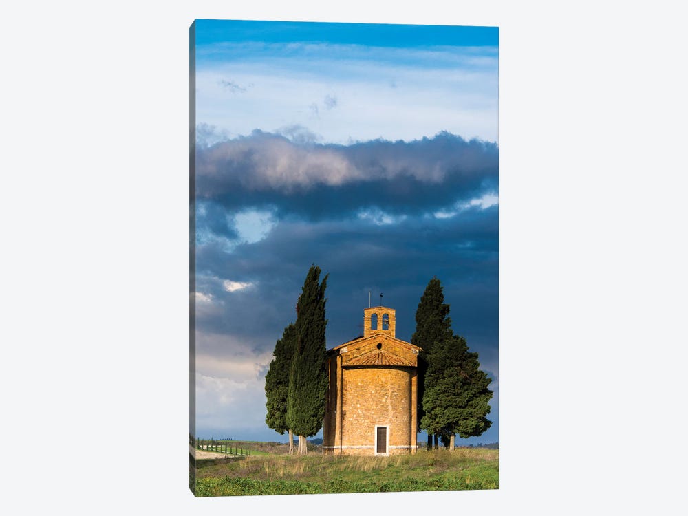 Italy, Tuscany, Val Di D'Orcia, Vitaleta chapel in the morning. by Terry Eggers 1-piece Canvas Artwork
