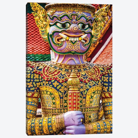 Thailand, Bangkok, Yaksha at Wat Phra Kaeo The Grand Palace Canvas Print #TEG17} by Terry Eggers Canvas Artwork