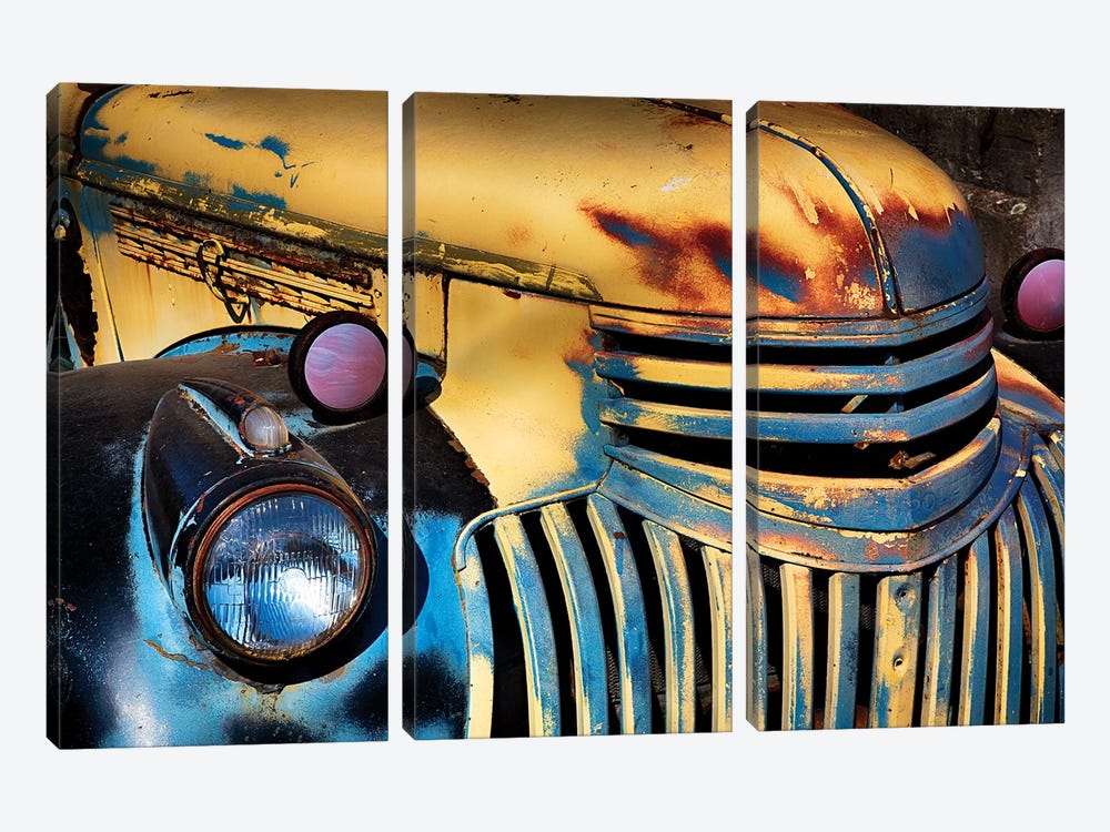 USA, Washington State, Palouse Country, Old Chevy with rust by Terry Eggers 3-piece Canvas Print