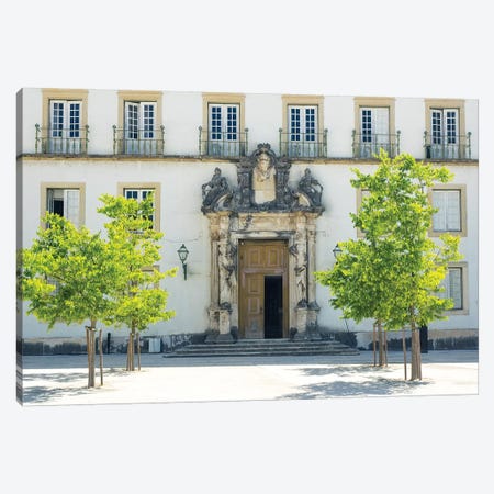 Entrance to the ancient University of Coimbra with the Via Latina colonnade Canvas Print #TEG43} by Terry Eggers Canvas Artwork