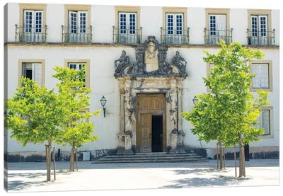 Entrance to the ancient University of Coimbra with the Via Latina colonnade Canvas Art Print