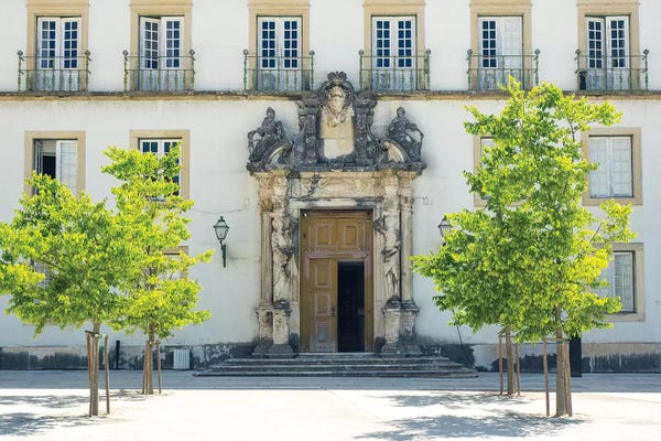 Terry Eggers: Entrance to the ancient University of Coimbra with the Via Latina colonnade by Terry Eggers