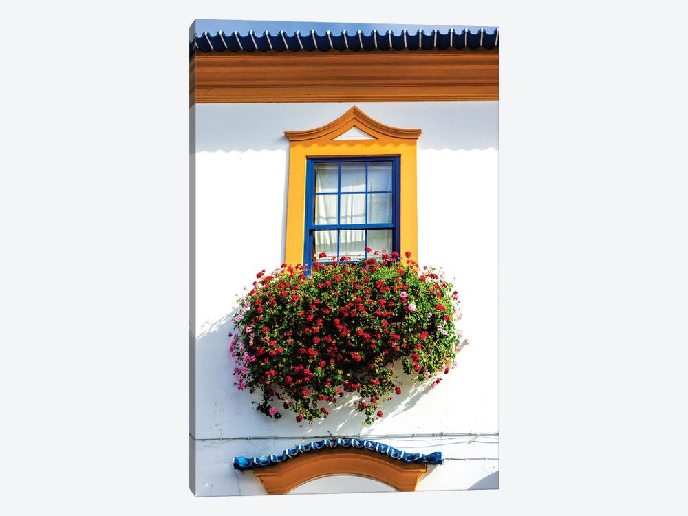Portugal, Aveiro. Colorful houses. by Terry Eggers 1-piece Canvas Wall Art