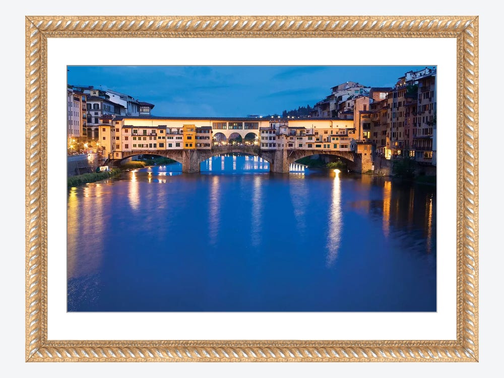 Art Canvas | Night, Eggers Vecchio Tus Ponte Wall Florence, - At Terry