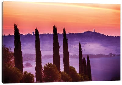 Morning Fog, Siena Province, Tuscany Region, Italy Canvas Art Print