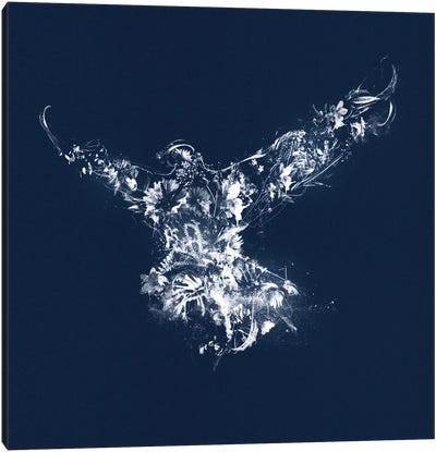 Flying Silhouette Canvas Art Print - Teis Albers