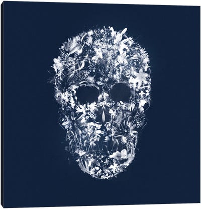 Skull Silhouette Canvas Art Print - Teis Albers