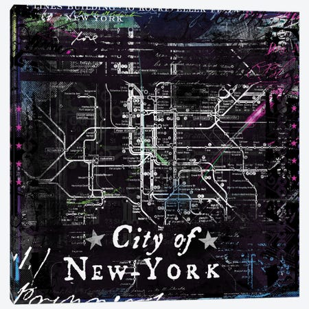 City Of New York Canvas Print #TEI11} by Teis Albers Canvas Print