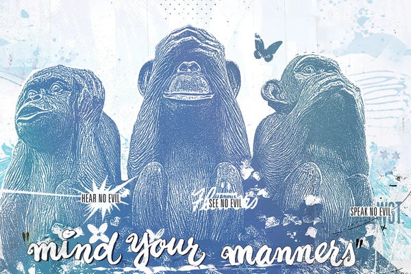 Monkeys: Mind Your Manners by Teis Albers
