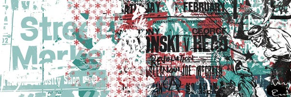 Teal Abstract Art: Apache Storm by Teis Albers