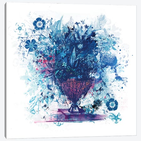 Blue Bouquet Canvas Print #TEI194} by Teis Albers Canvas Print