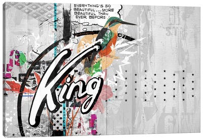 King Canvas Art Print - Kingfisher Art