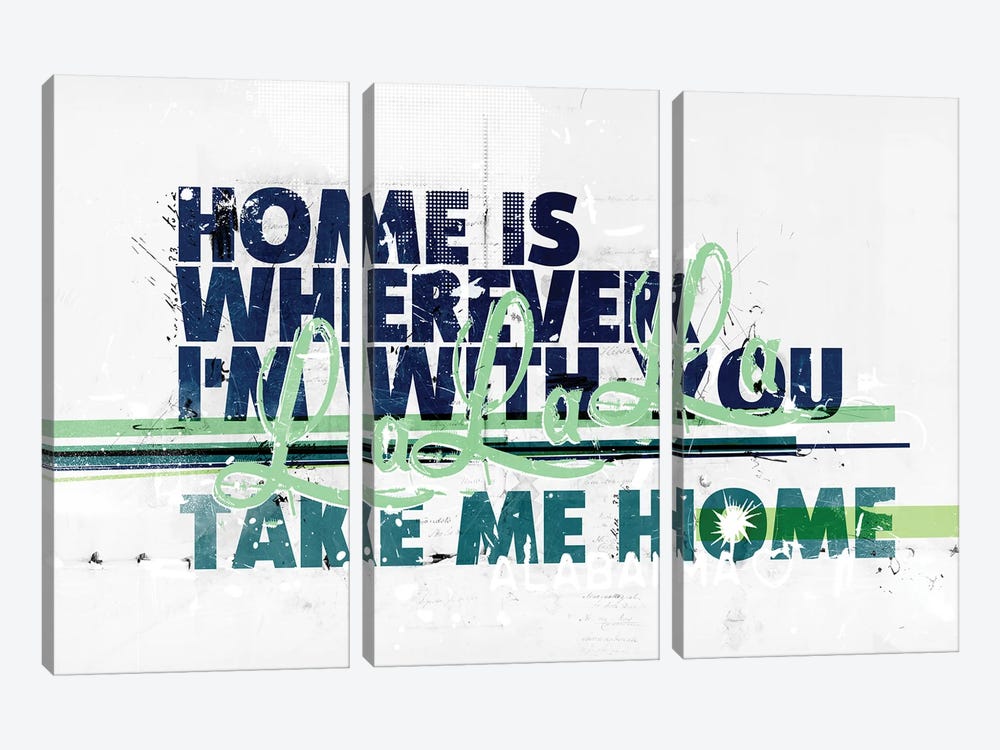 Home Is Wherever I'M With You by Teis Albers 3-piece Canvas Wall Art